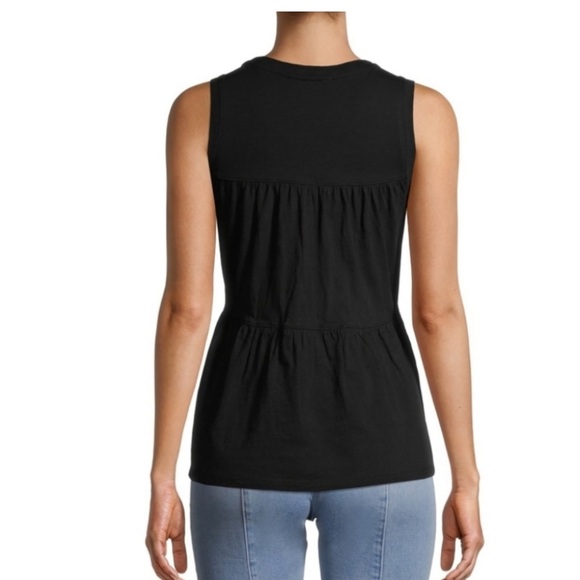 Time and Tru Tiered Pullover 2 Tank Tops, both size XXL (20) black - Picture 4 of 6
